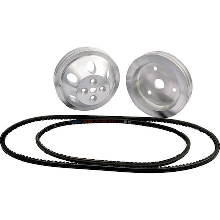 Allstar Performance 1-1 Ratio Pulley Kit for Block Mount Power Steering Pump ALL31080